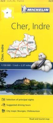 Michelin FRANCE: Cher, Indre Map 323
