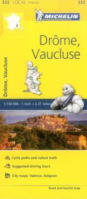 Michelin FRANCE: Drome, Vaucluse Map 332