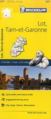 Michelin FRANCE: Lot, Tarn-et-Garonne Map 337