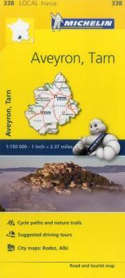 Michelin FRANCE Aveyron, Tarn Map 338