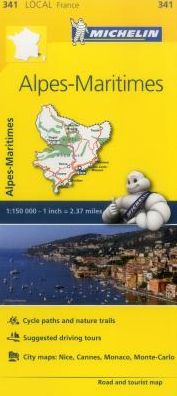 Michelin FRANCE: Alpes-Maritimes Map 341