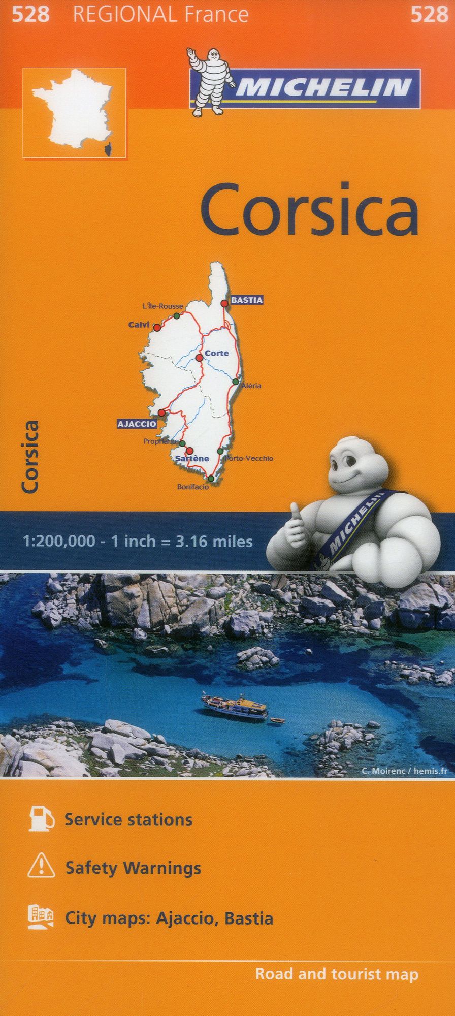 France: Corsica Map 528