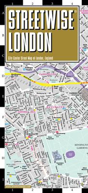 Streetwise London Map - Laminated City Center Street Map of London, England