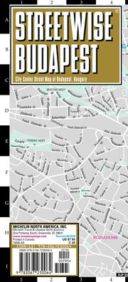 Streetwise Budapest Map - Laminated City Center Street Map of Budapest, Hungary