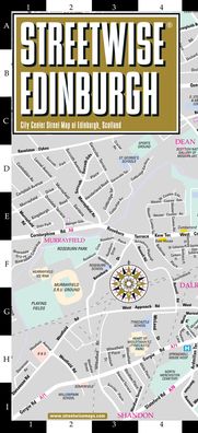 Streetwise Edinburgh Map - Laminated City Center Street Map of Edinburgh, Scotland