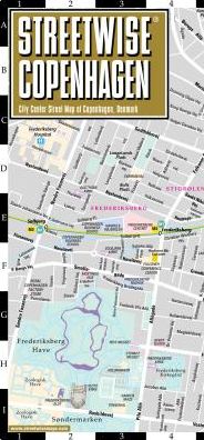 Streetwise Copenhagen Map - Laminated City Center Street Map of Copenhagen, Denmark