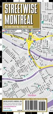 Streetwise Montreal Map - Laminated City Center Street Map of Montreal, Canada