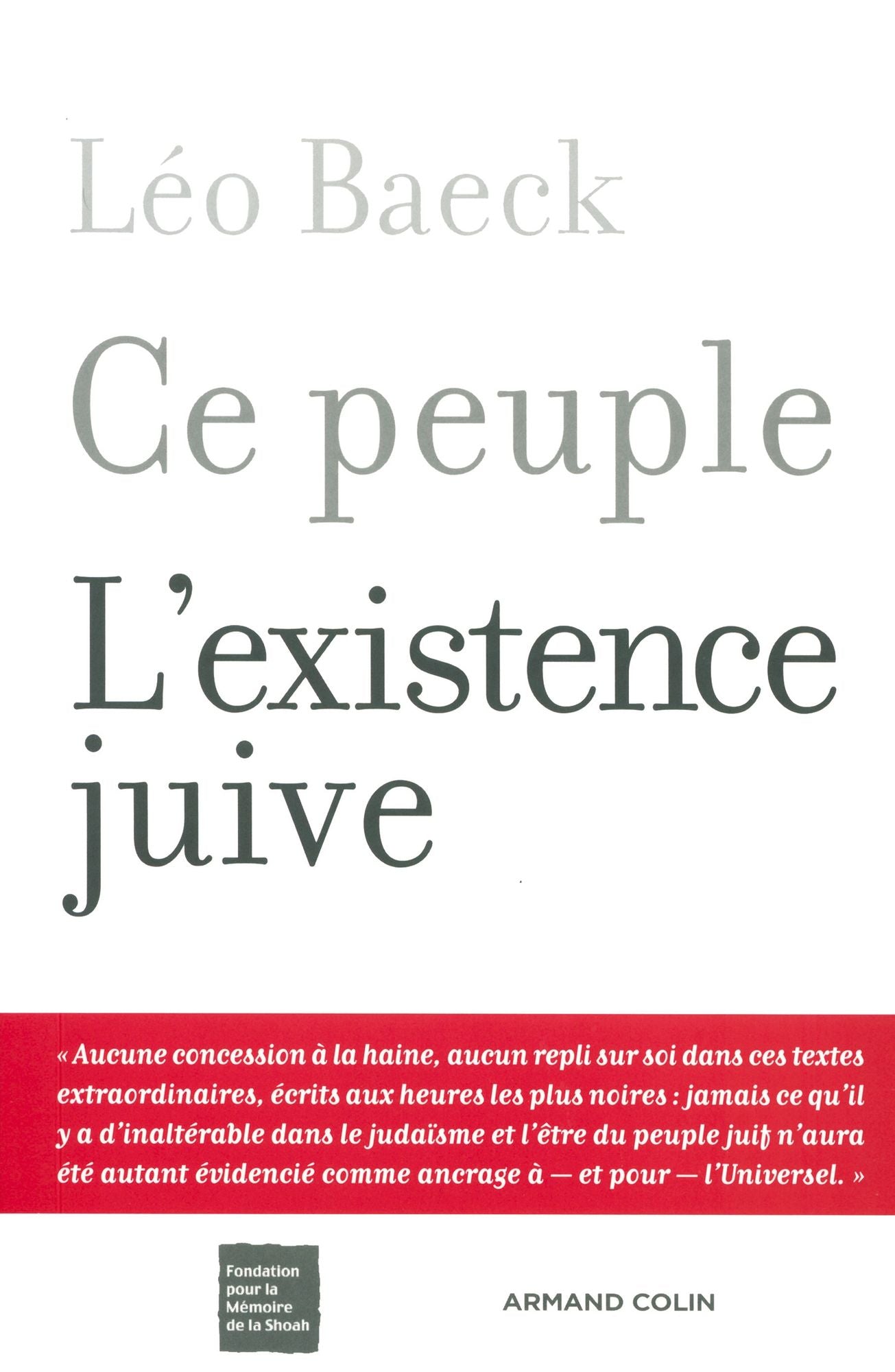 Ce peuple: L'existence juive