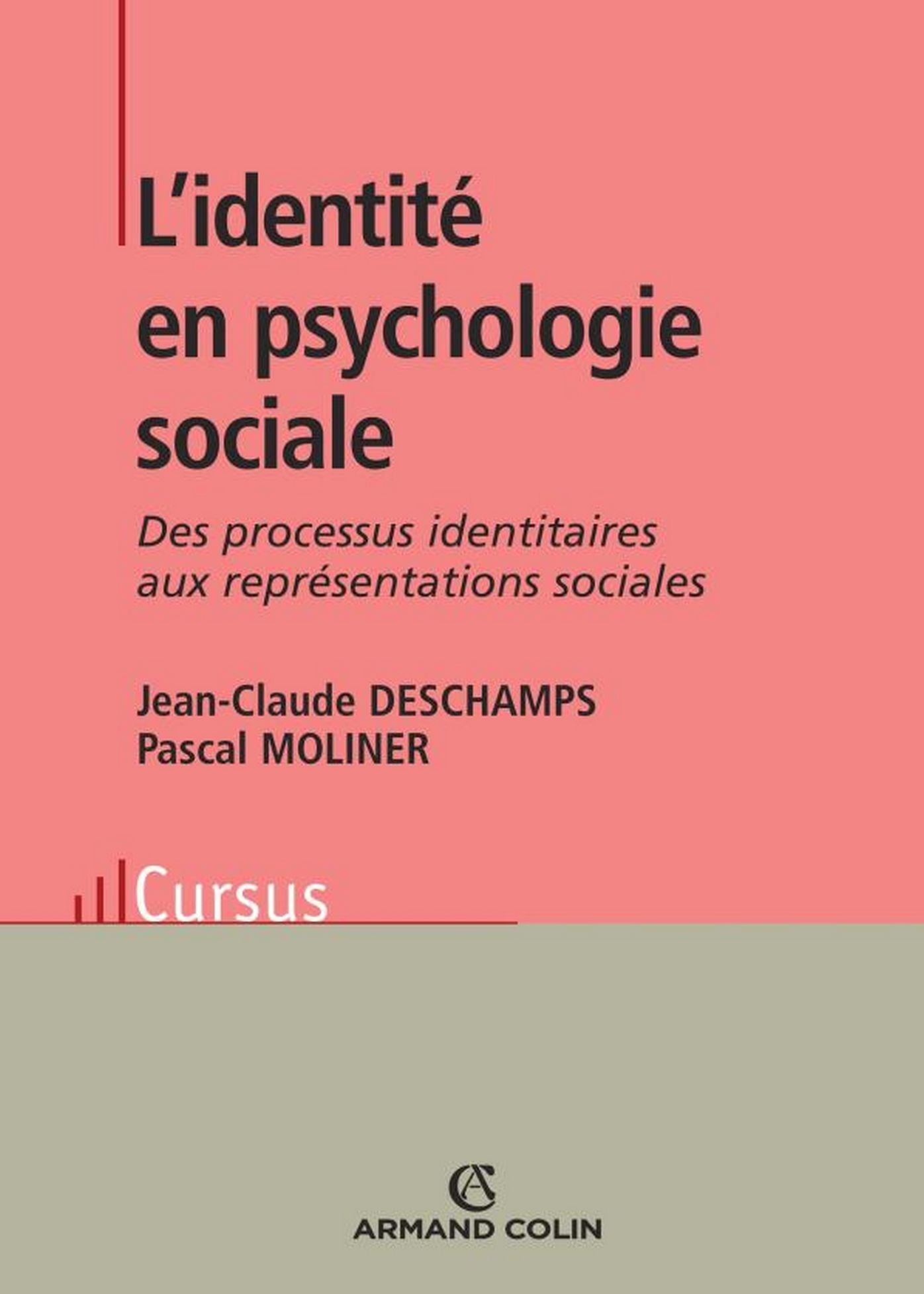 L'identité en psychologie sociale: Des processus identitaires aux représentations sociales
