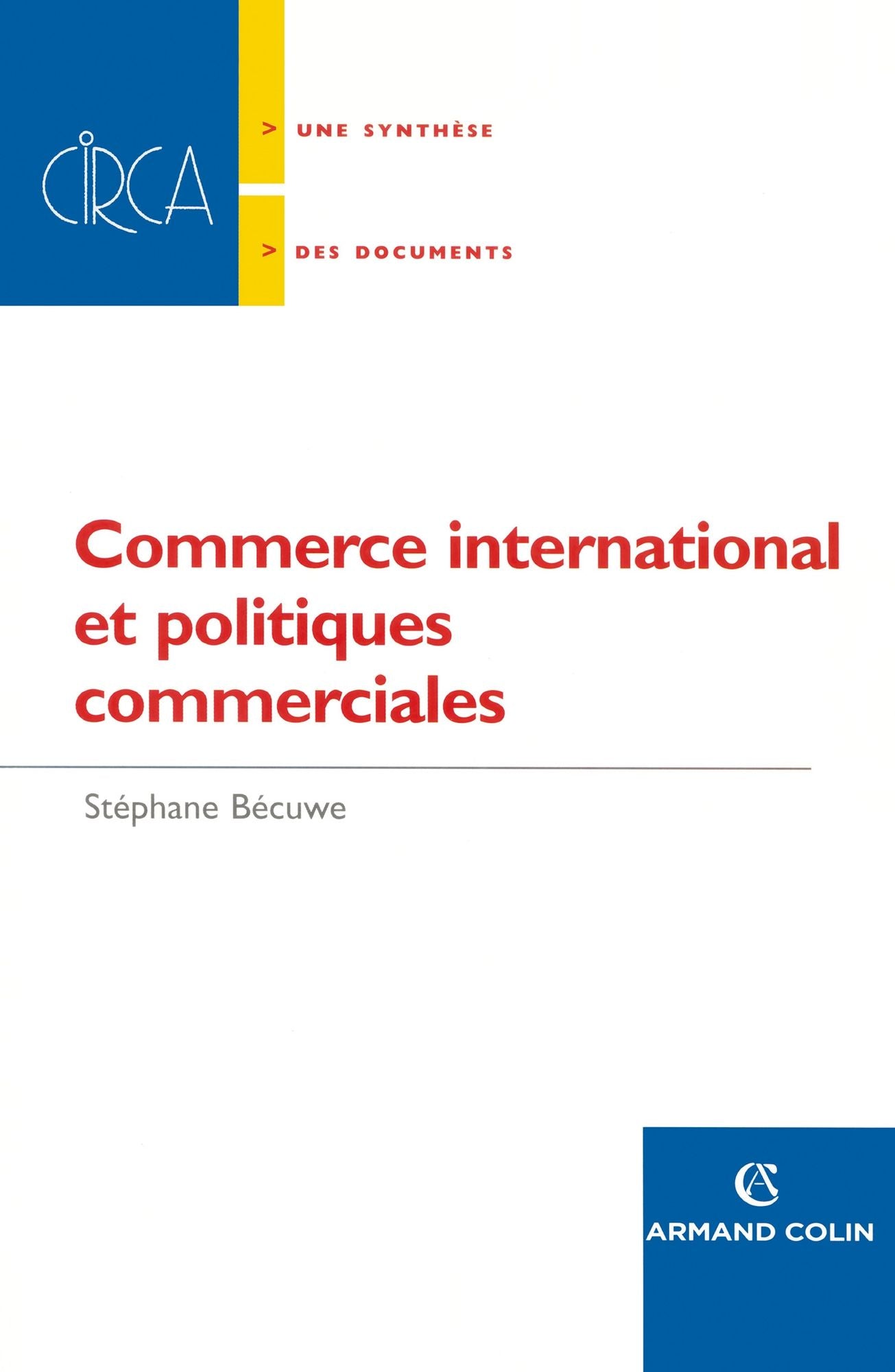 Commerce international et politiques commerciales