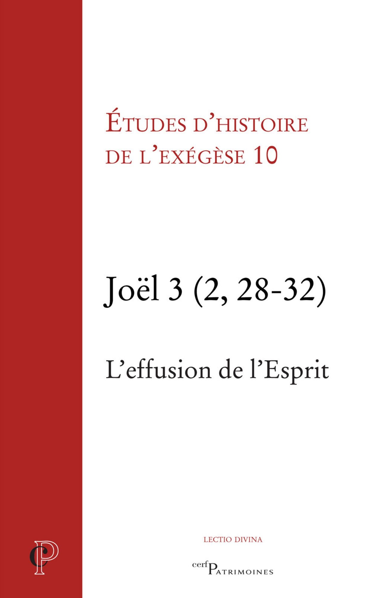 Joël 3 (2, 28-32): L'effusion de l'Esprit