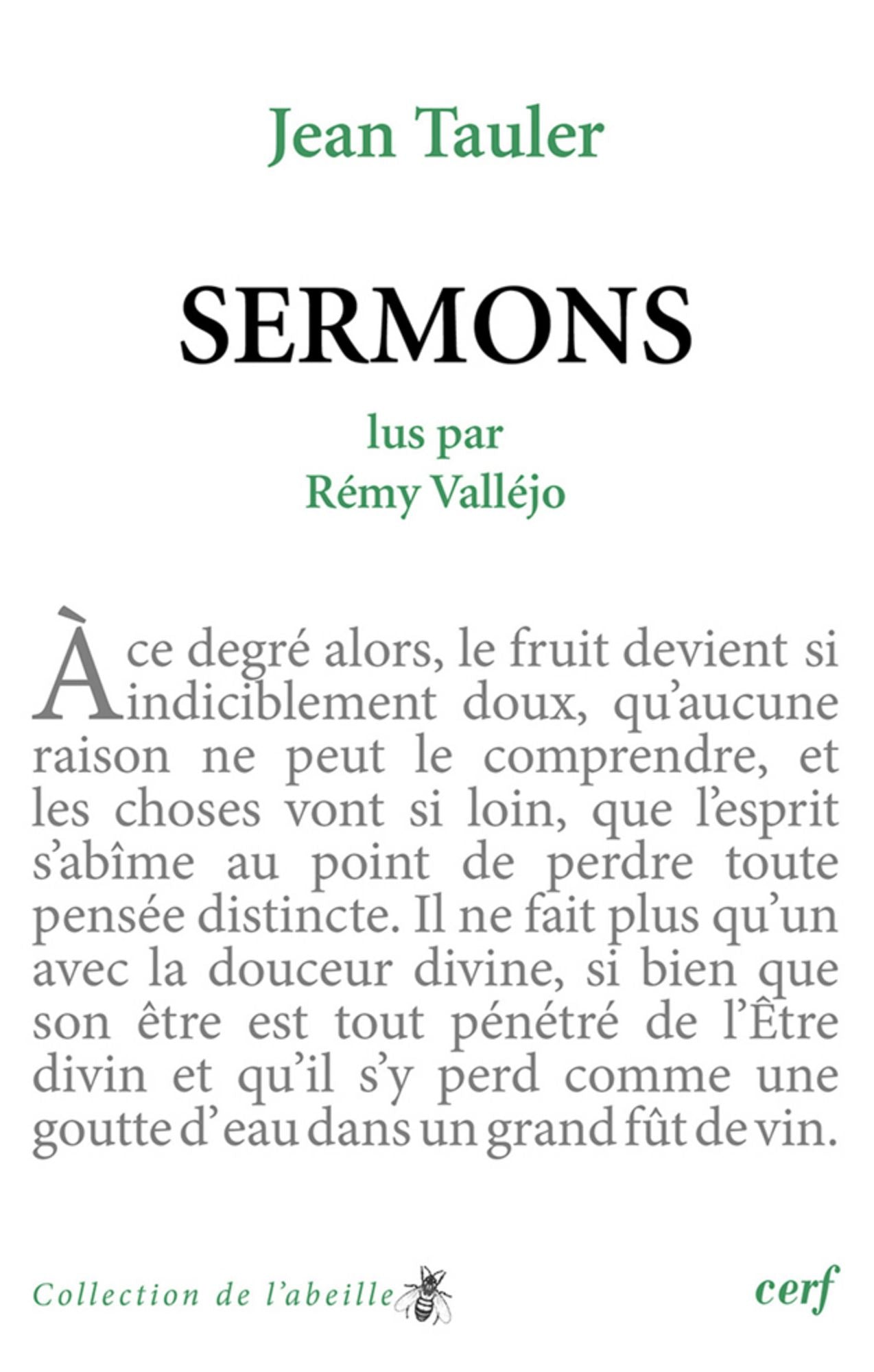 Jean Tauler : Sermons: Lus par Rémy Valléjo