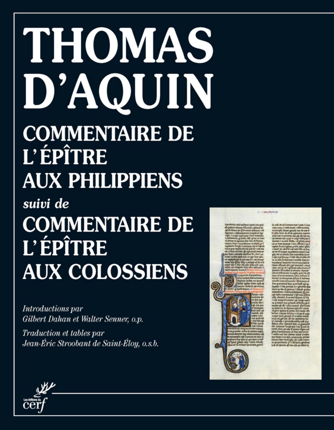 Commentaire de l'épître aux Philippiens, suivi de Commentaire de l'épître aux Colossiens
