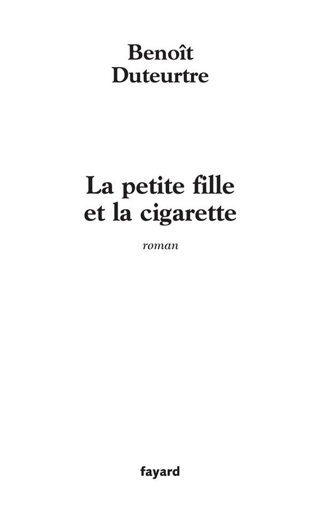 La petite fille et la cigarette