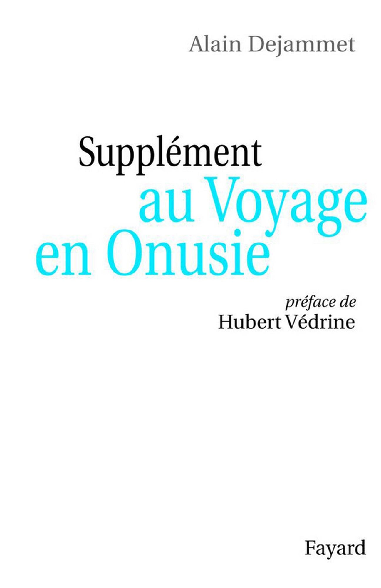 Supplément au Voyage en Onusie