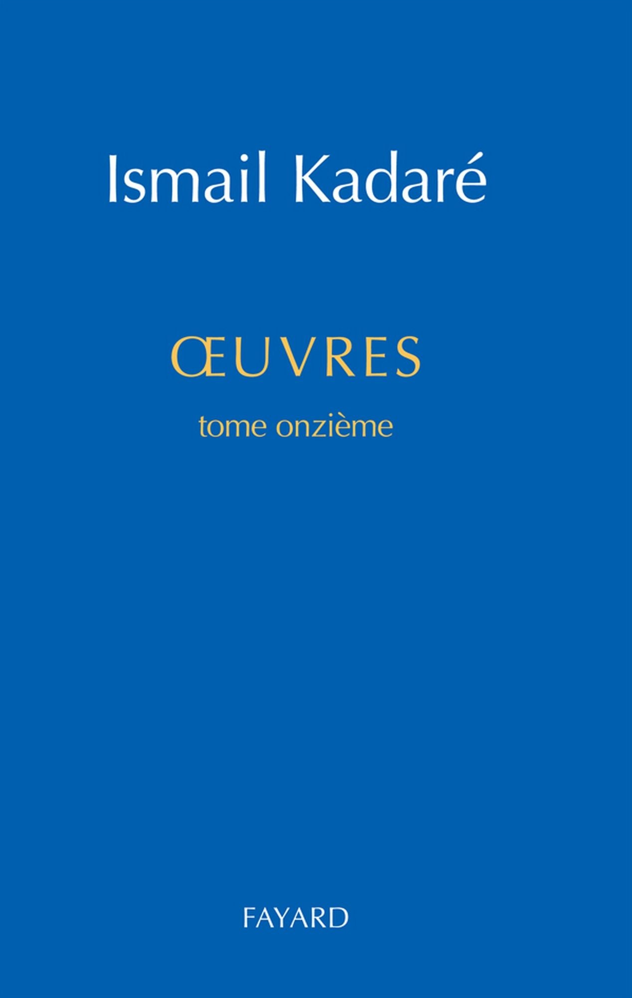 Oeuvres complètes, tome 11