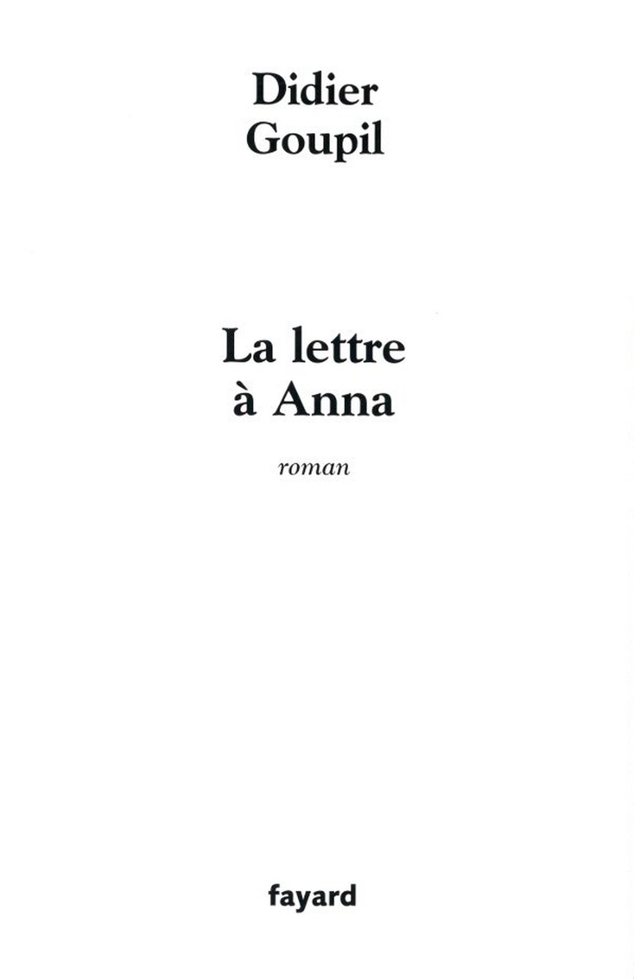 La lettre à Anna