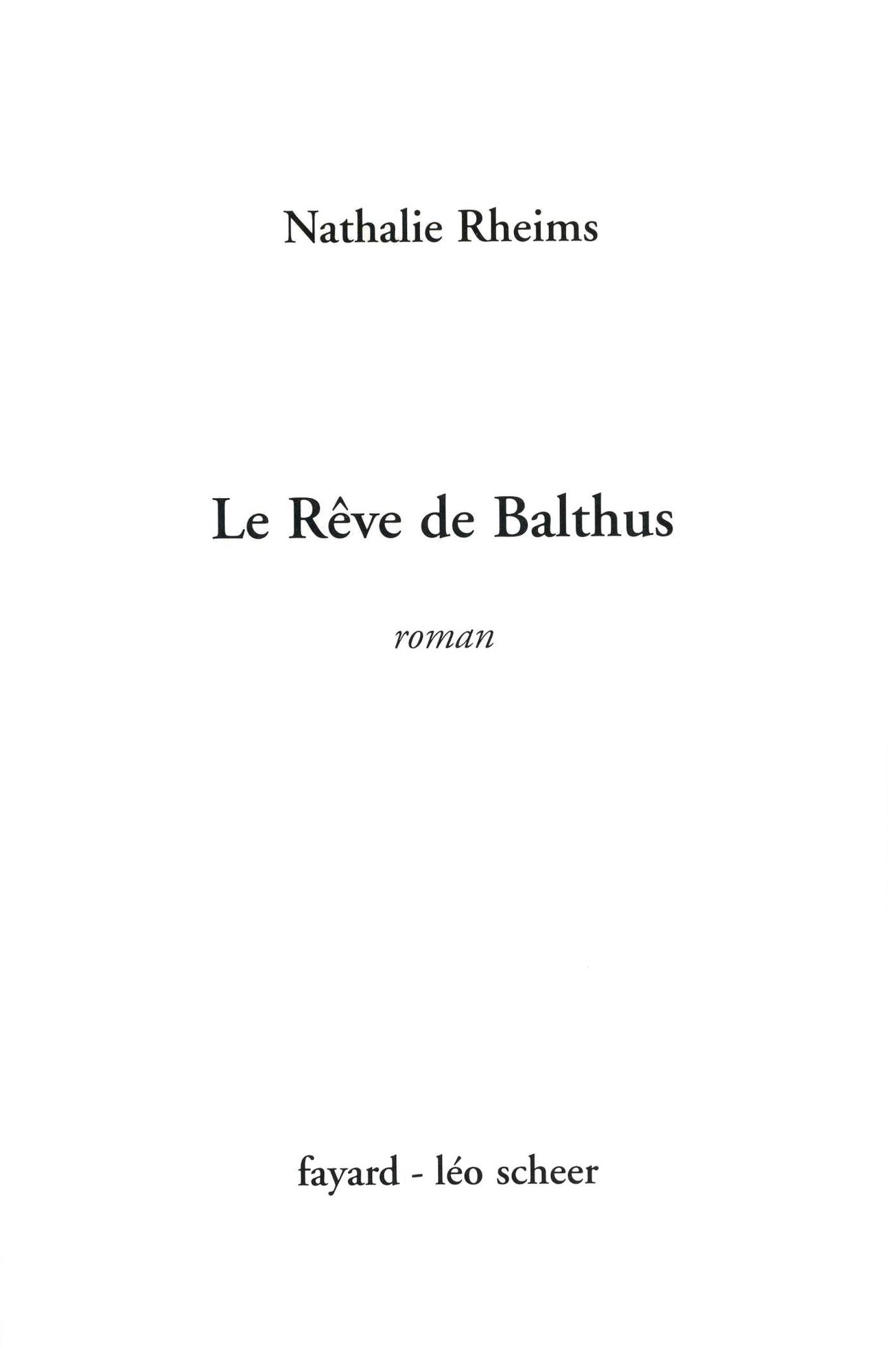 Le Rêve de Balthus