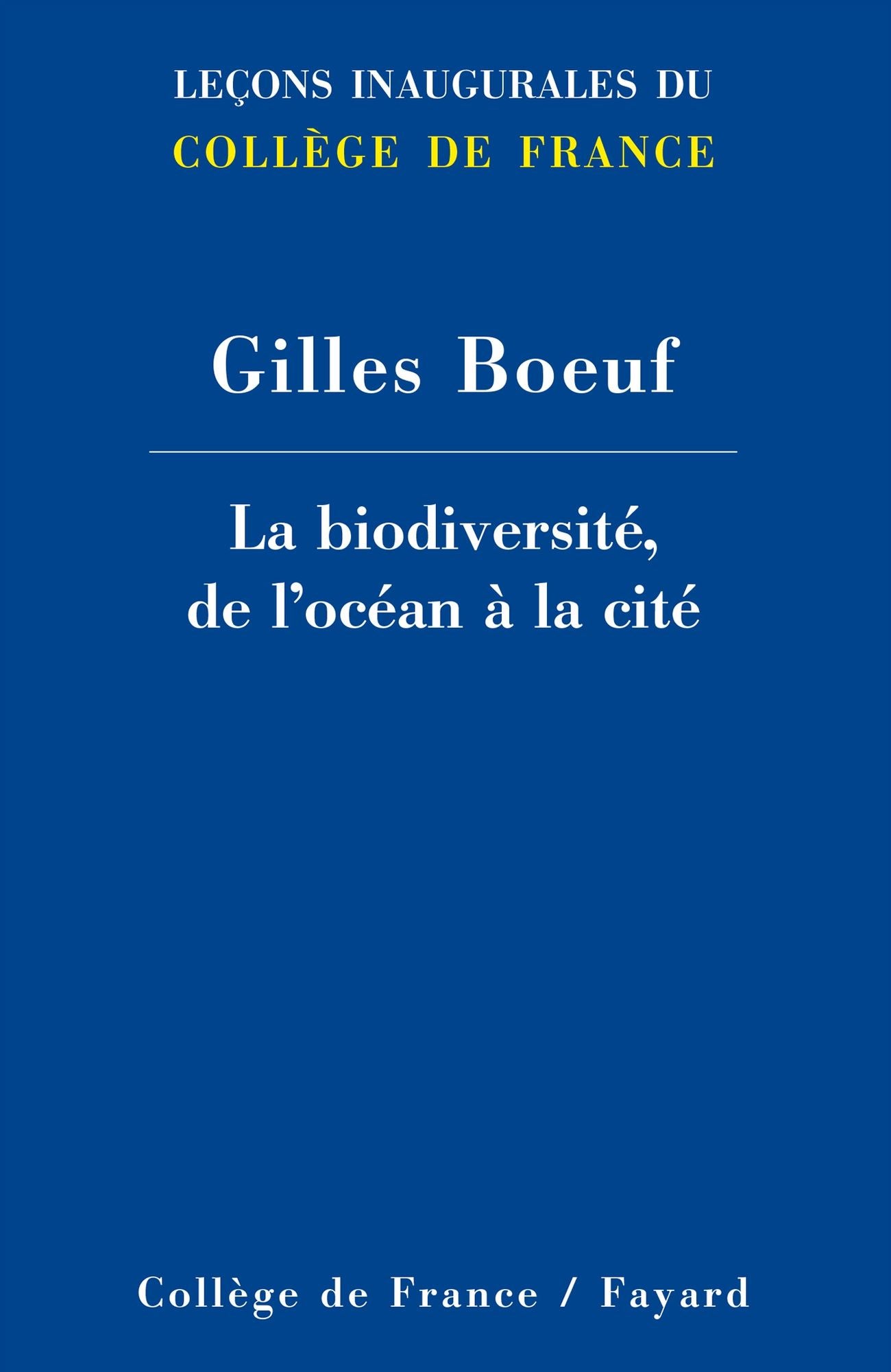 La biodiversité, de l'océan à la cité