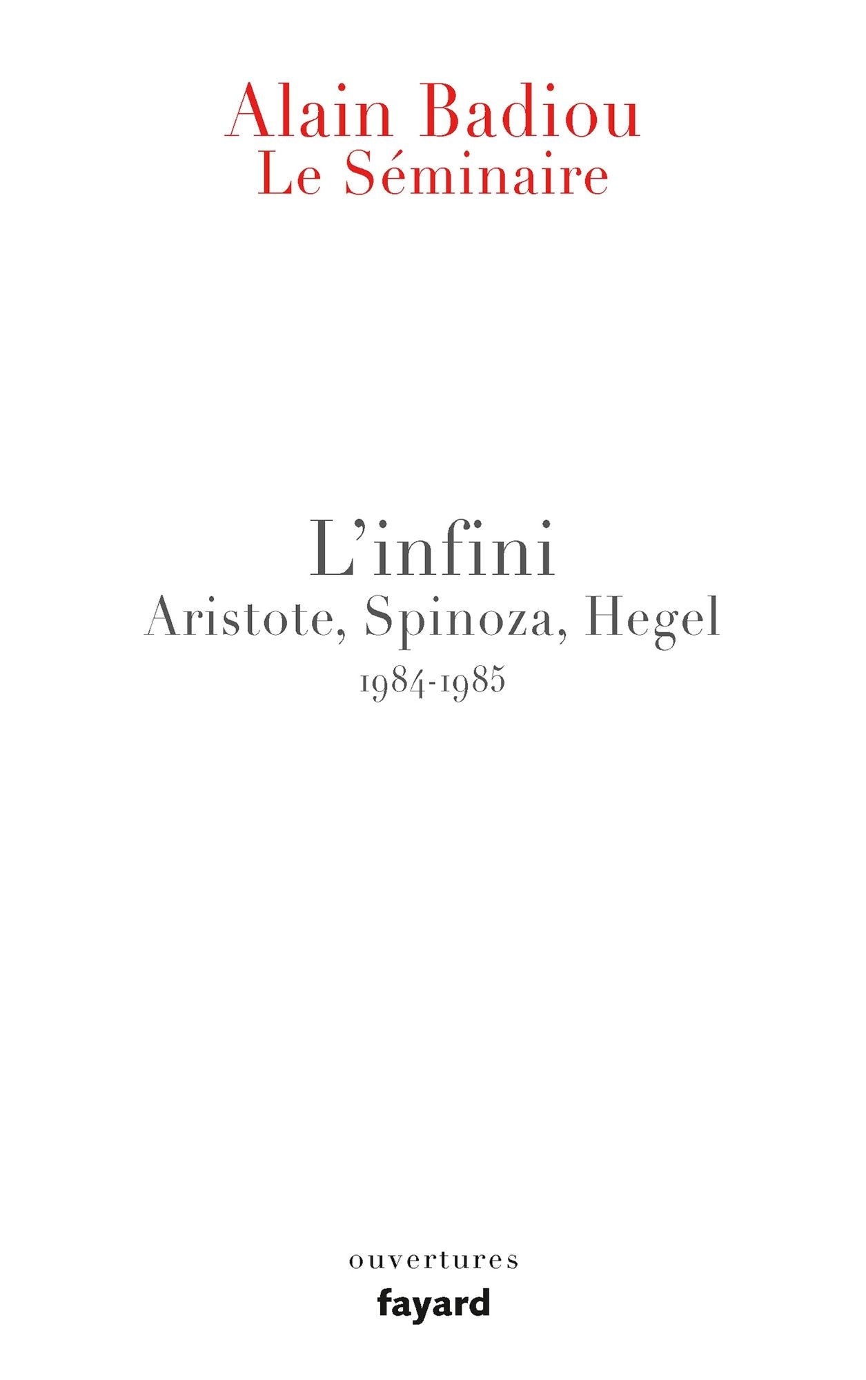 Le Séminaire - L'Infini.