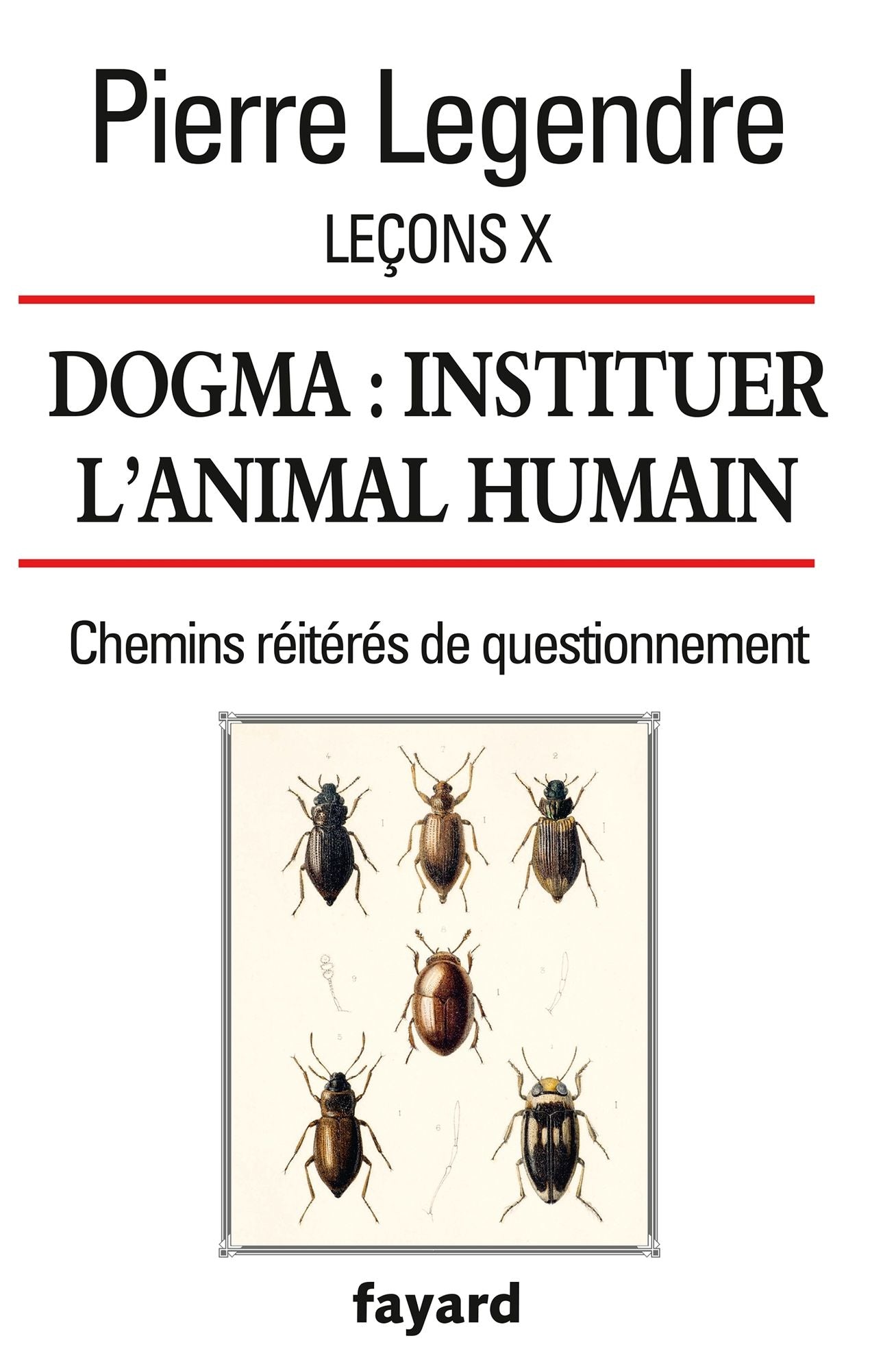 Leçons X. Dogma. Instituer l'animal humain: Chemins réitérés de questionnement