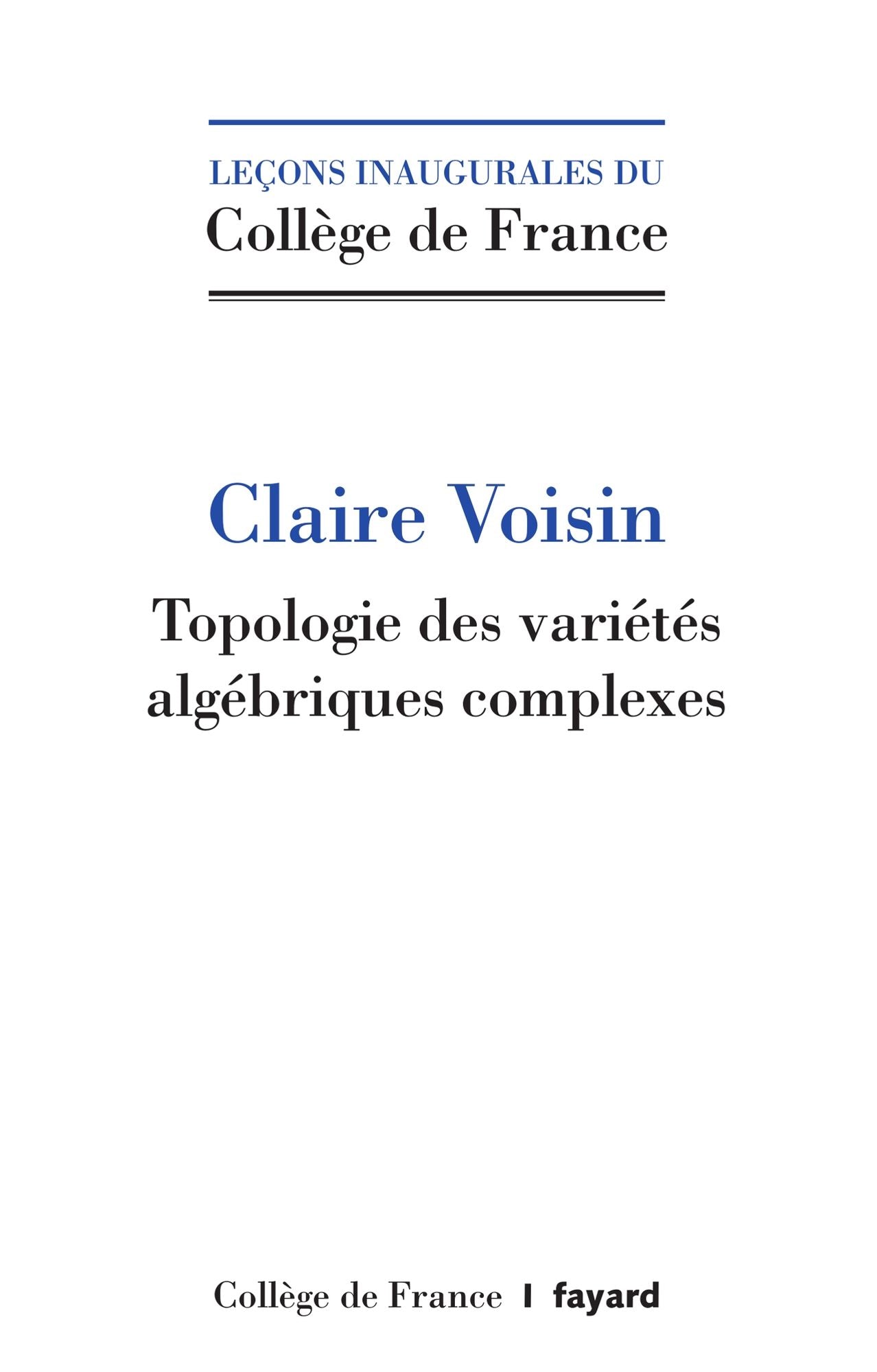 Topologie algébrique des nombres complexes