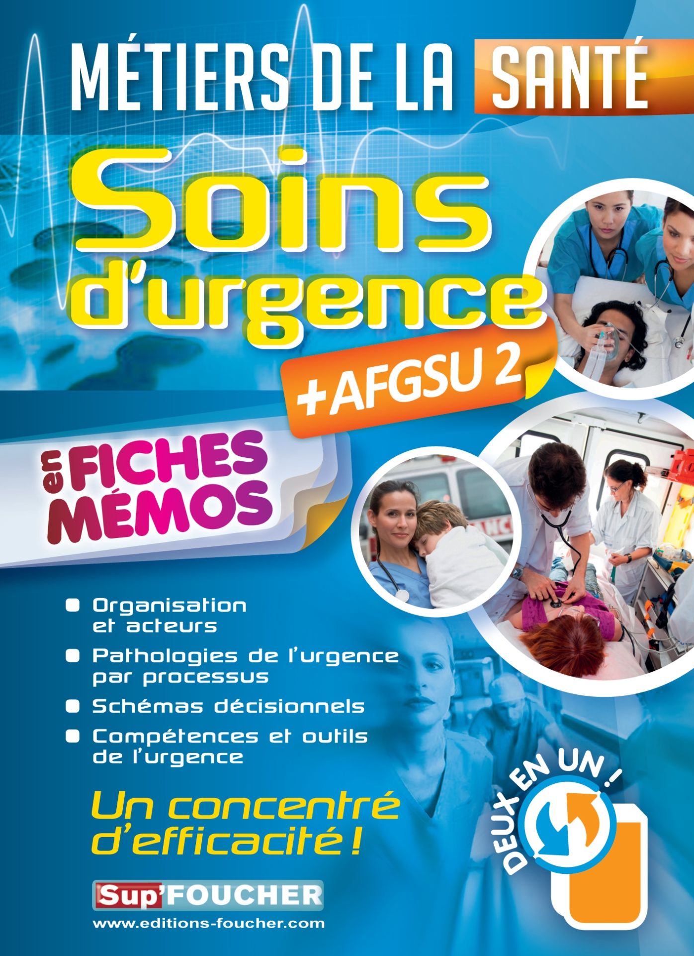 Soins d'urgence - AFGSU 2 - en fiches mémos - Métiers de la santé