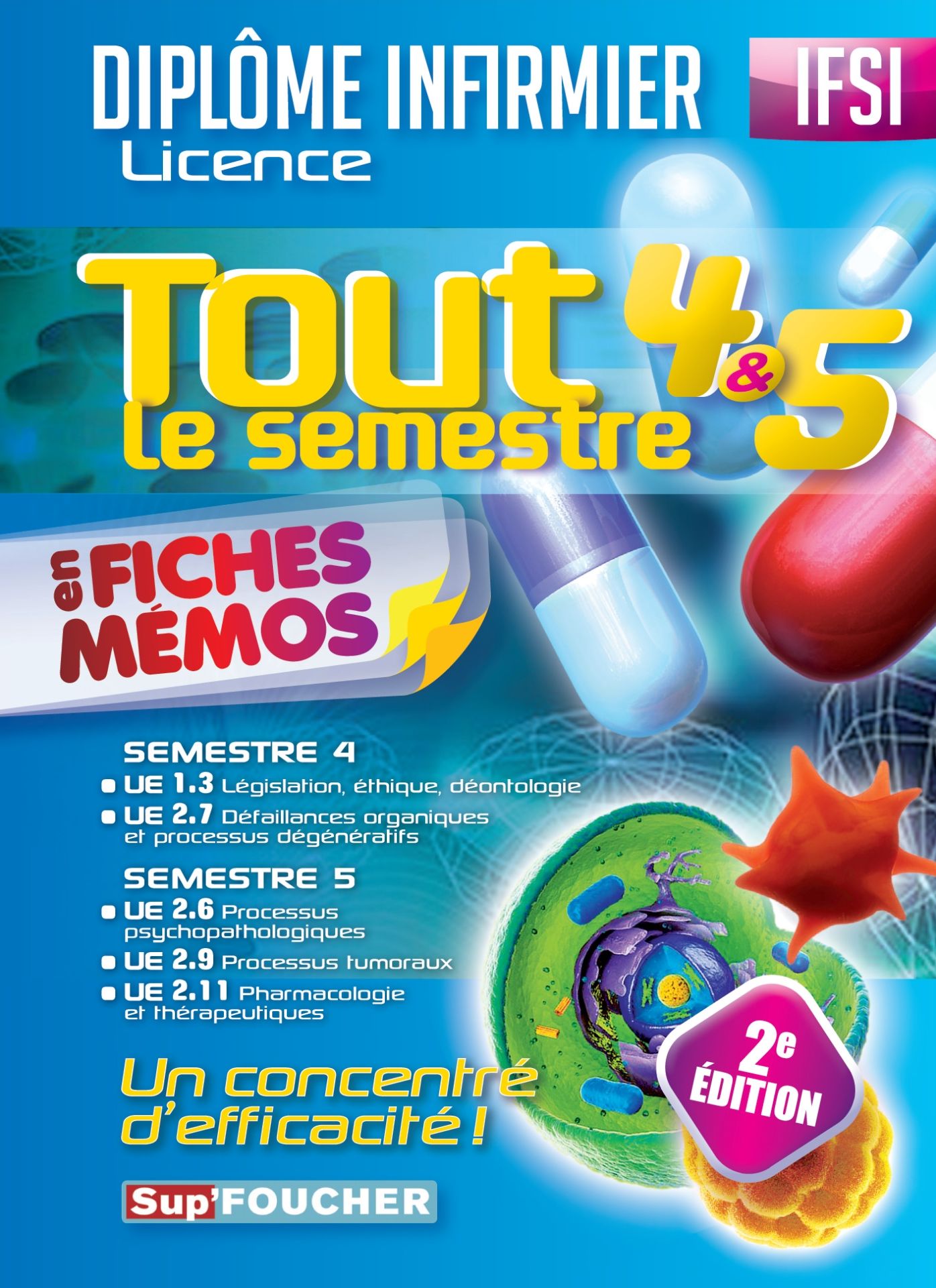 IFSI - Tout le semestre 4 et 5 en fiches mémos - Diplôme infirmier