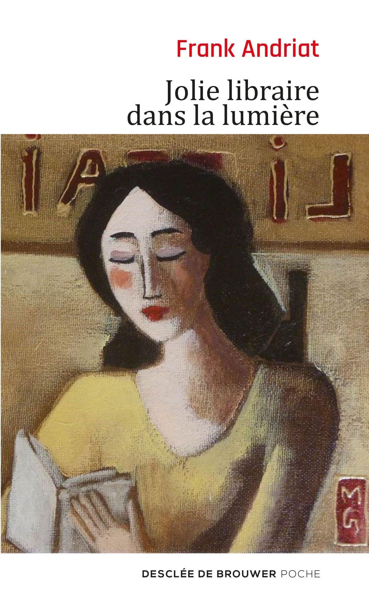 Jolie libraire dans la lumière