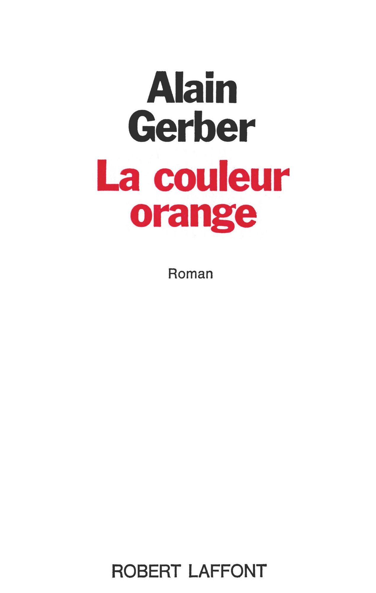 La Couleur orange