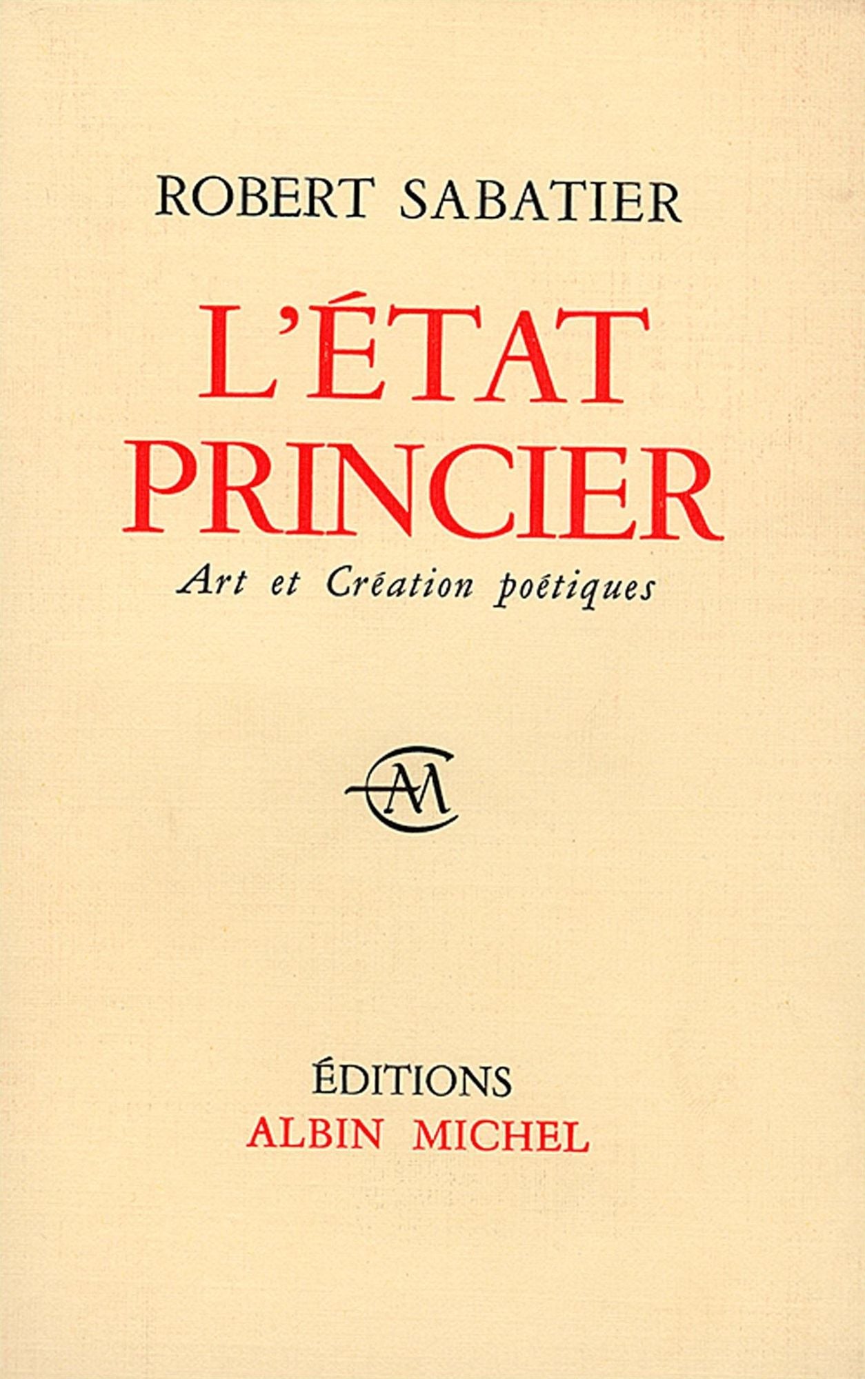 L'Etat princier: Art et création poétique