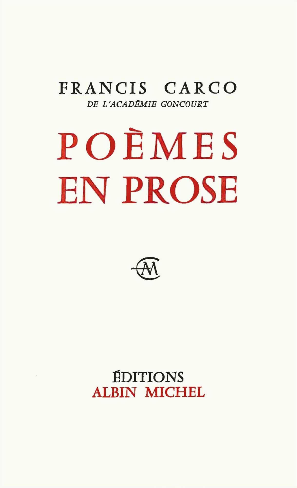 Poèmes en prose
