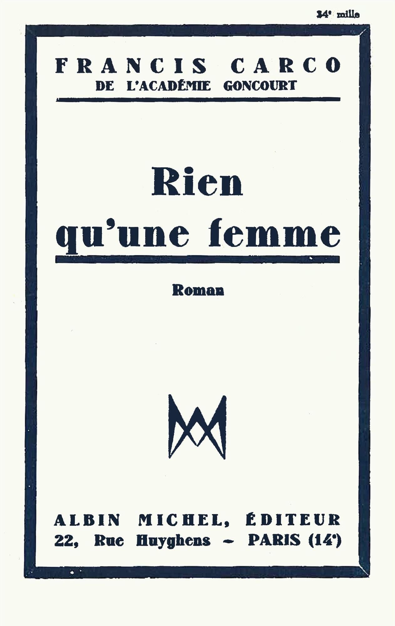 Rien qu'une femme