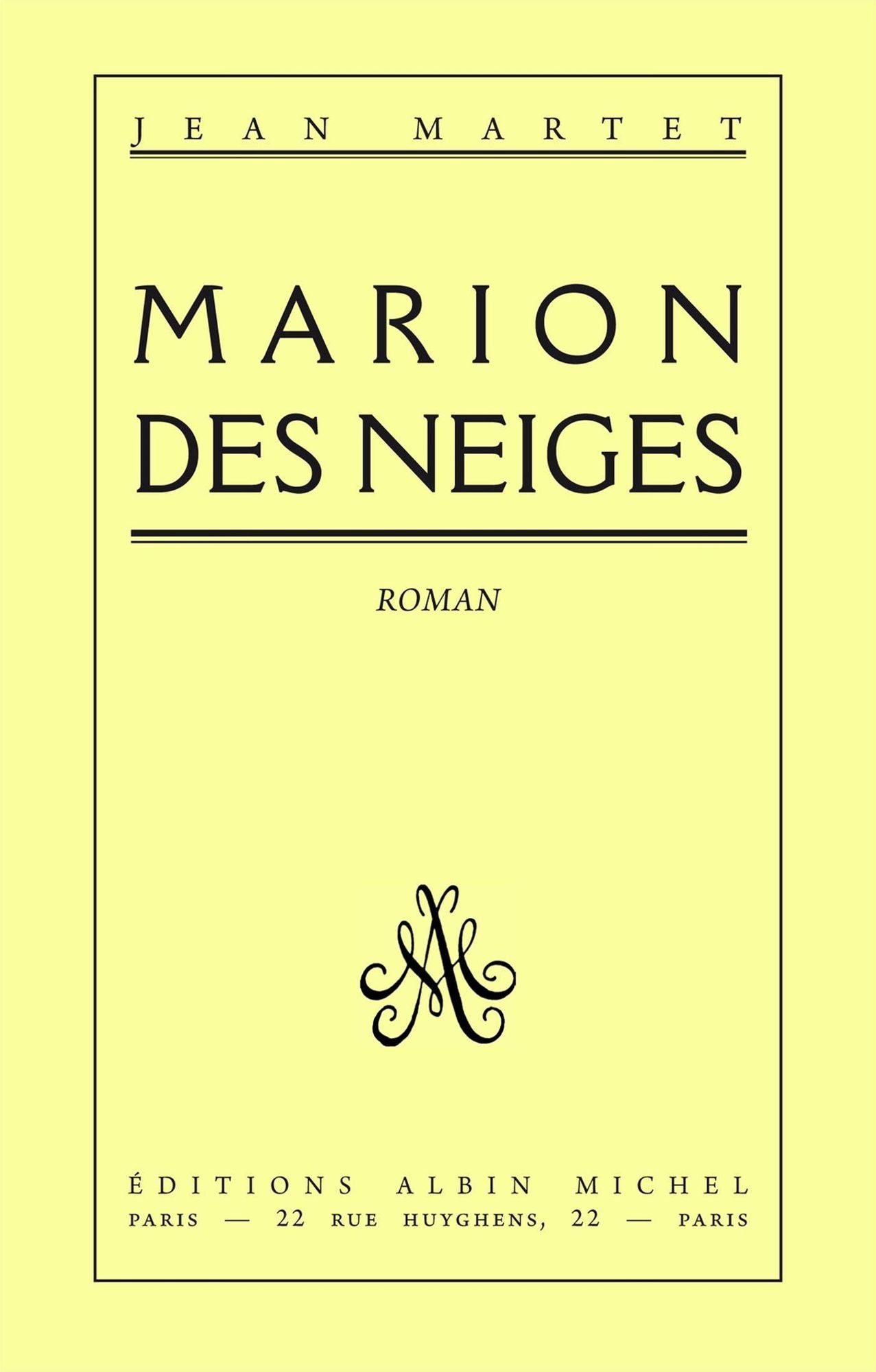 Marion des neiges