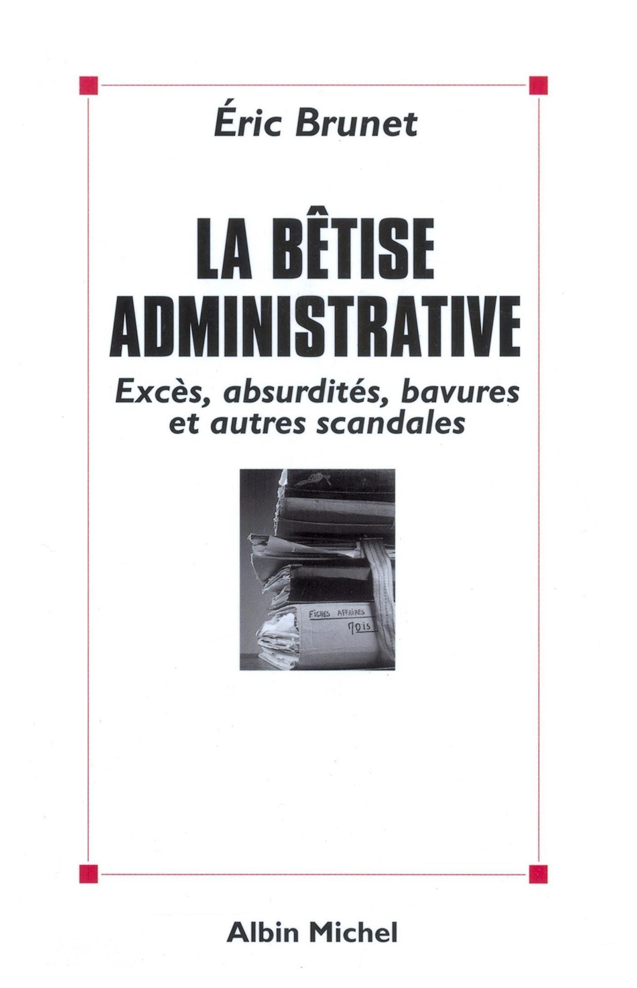 La Bêtise administrative: Excès, absurdités, bavures et autres scandales
