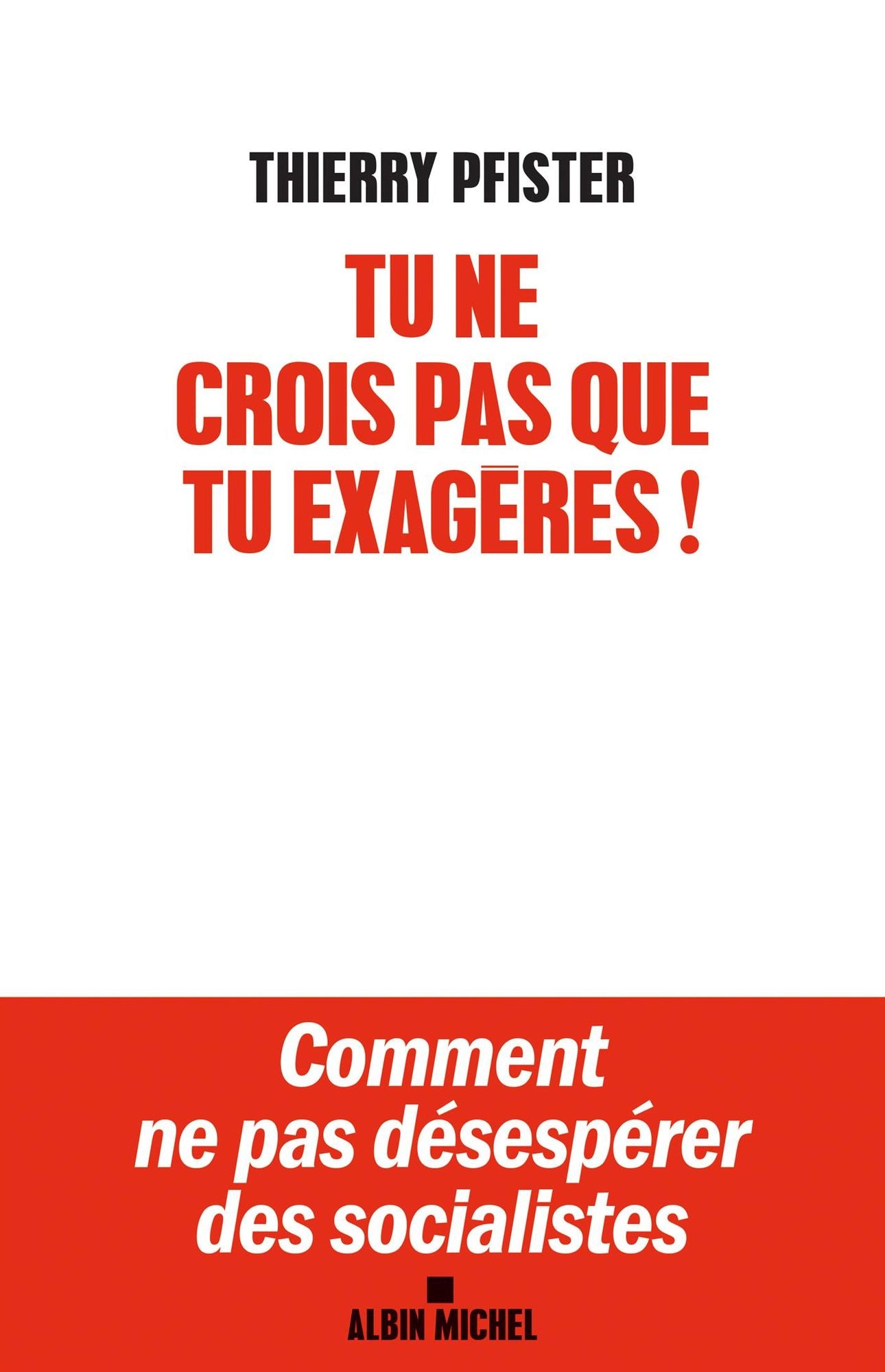 Tu ne crois pas que tu exagères ?: Comment ne pas désespérer des socialistes ?