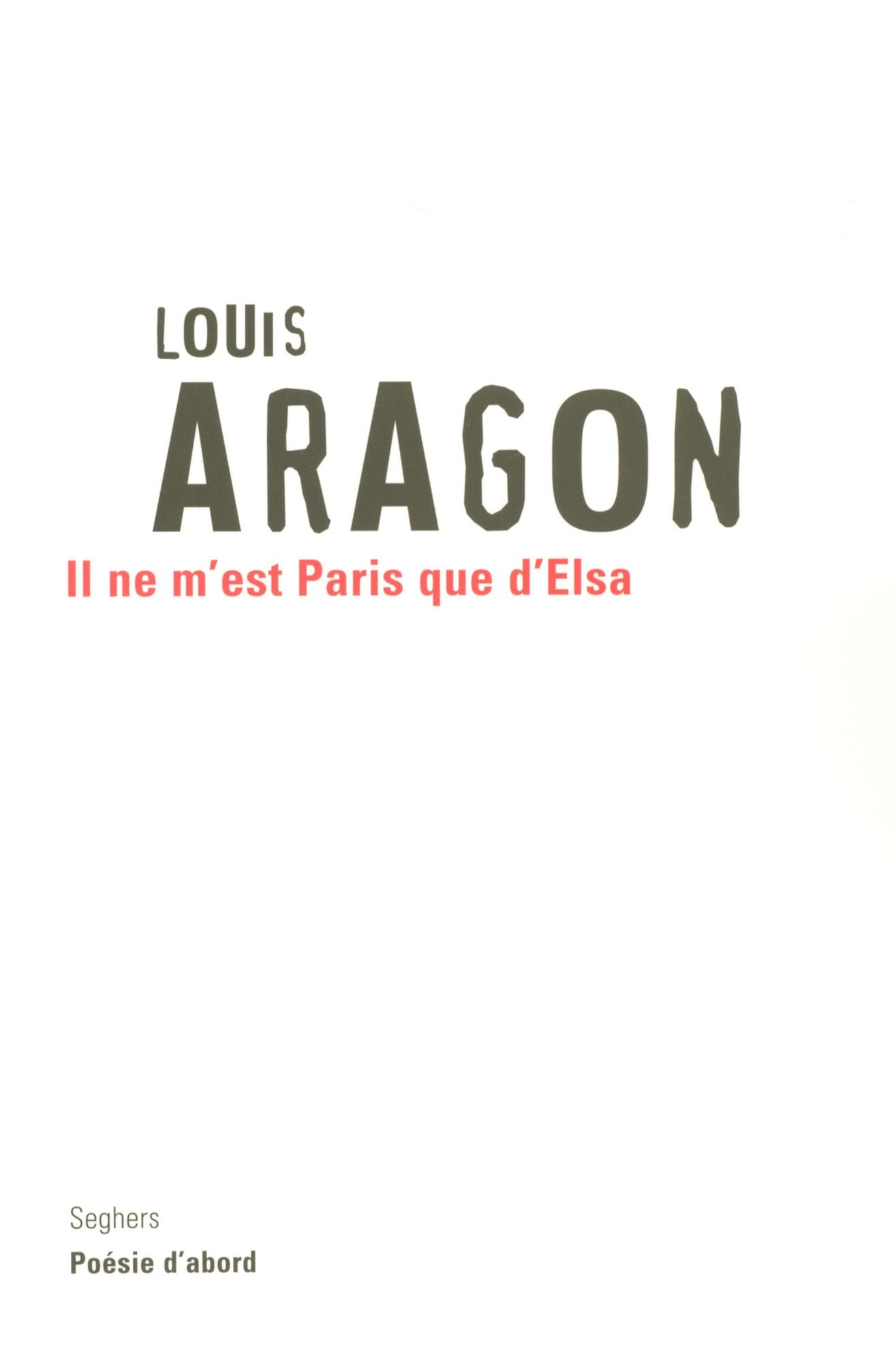 Il ne m'est Paris que d'Elsa