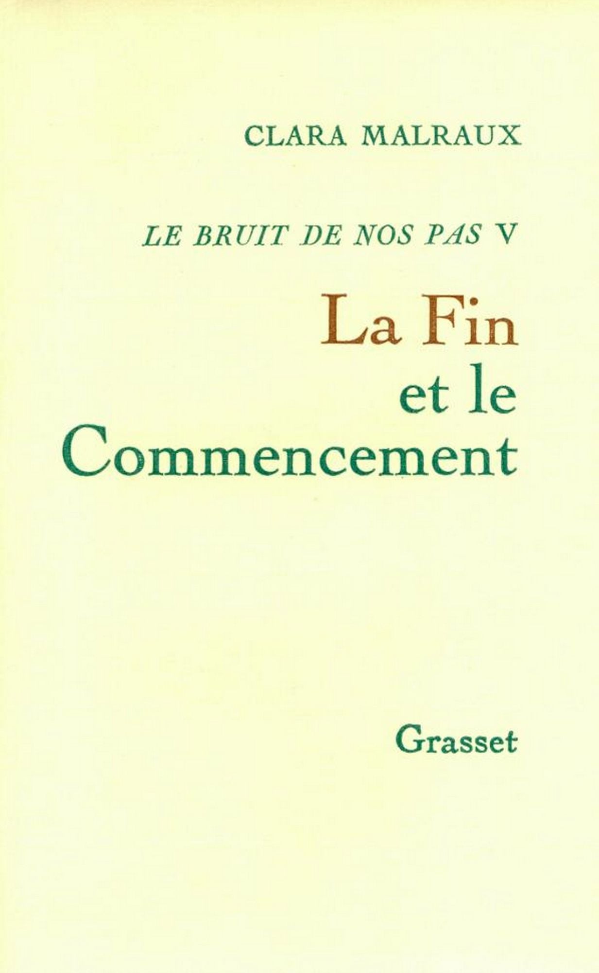 La fin et le commencement