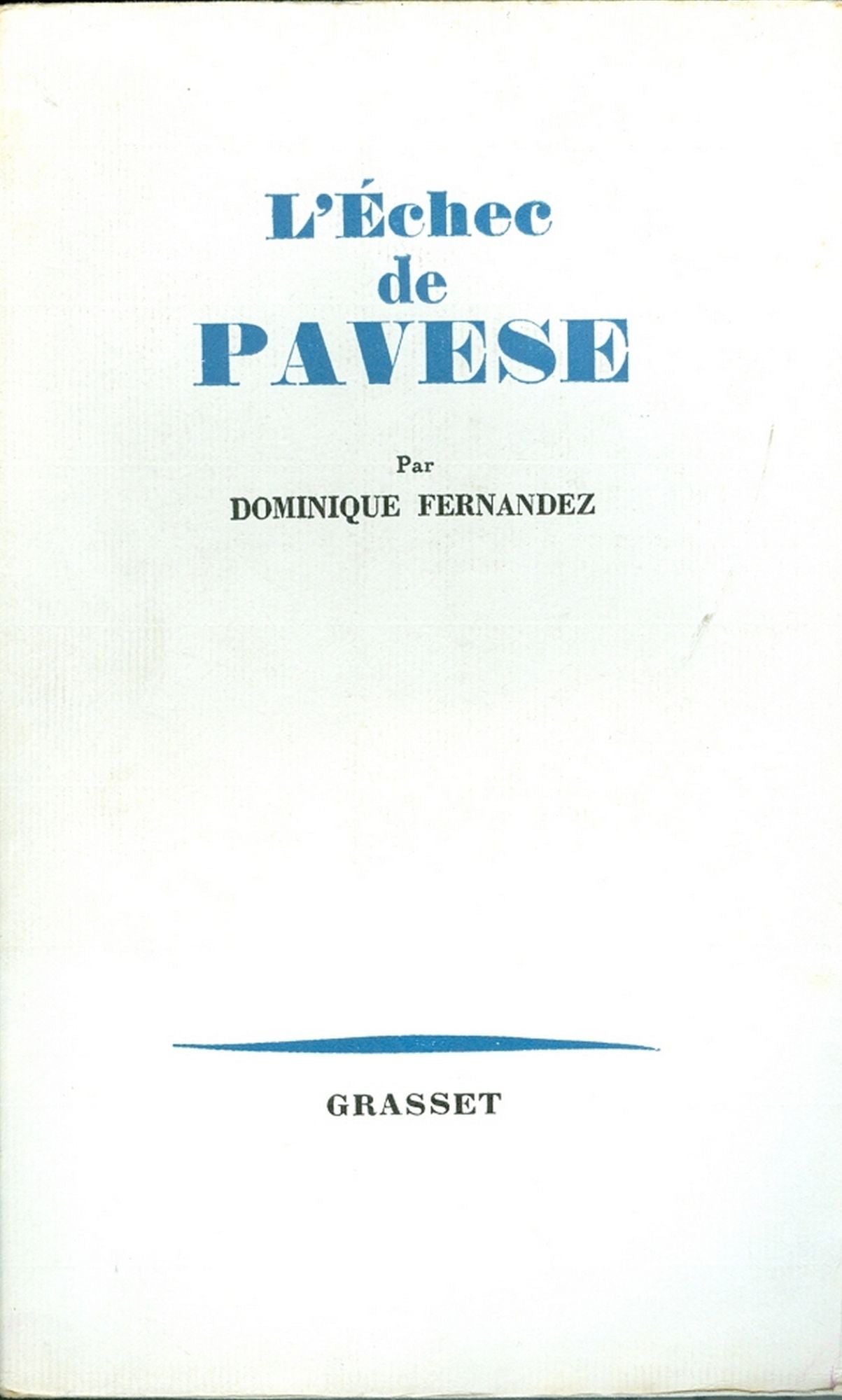 L'échec de Pavese