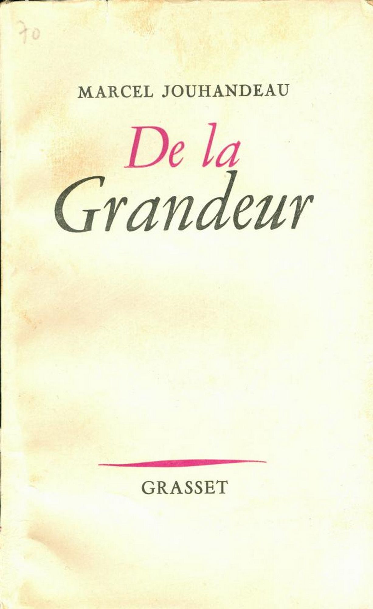 De la grandeur