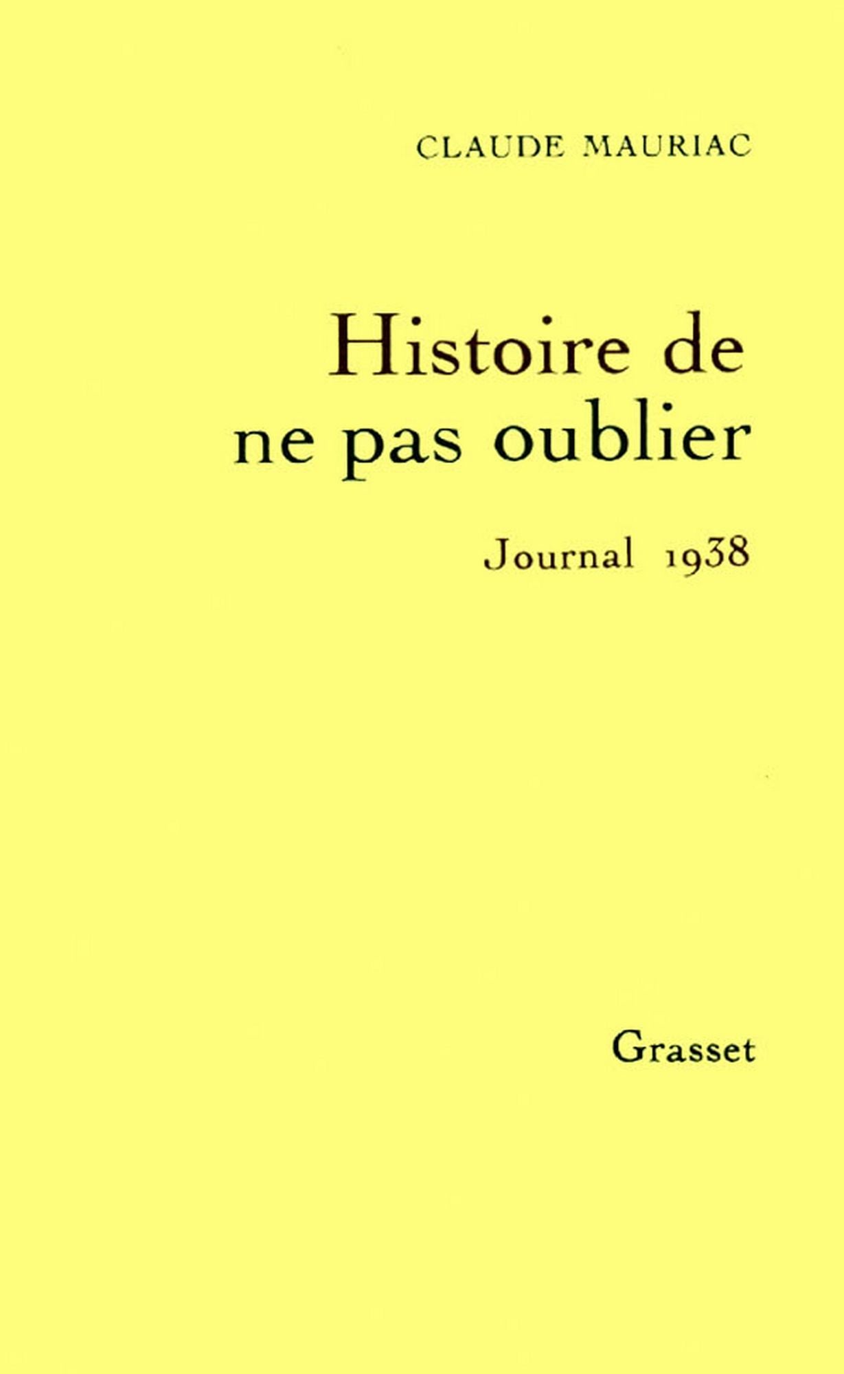 Le temps accompli T02: 1938, histoire de ne pas oublier