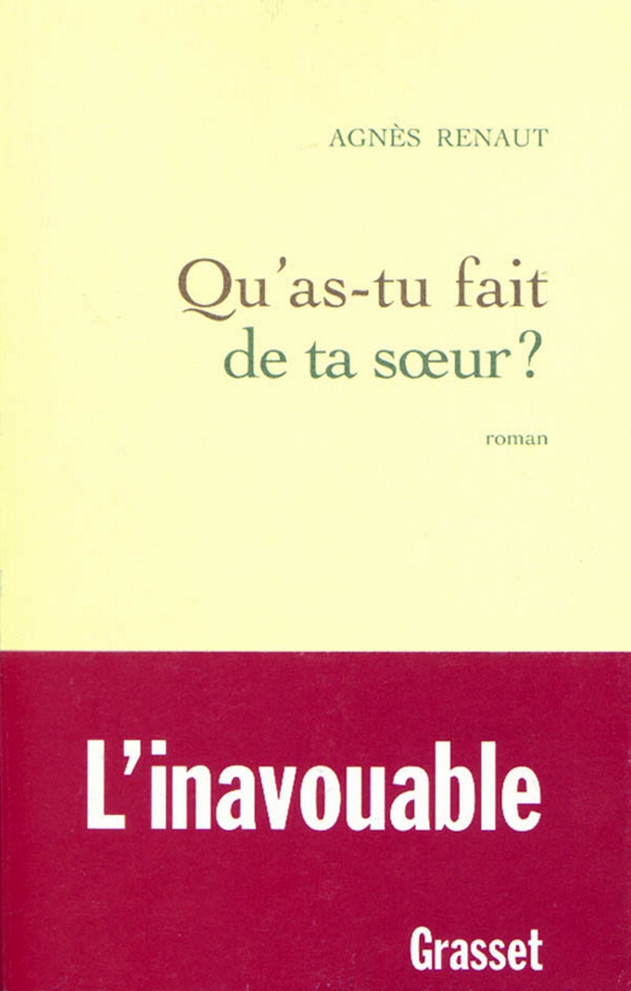 Qu'as-tu fait de ta soeur ?