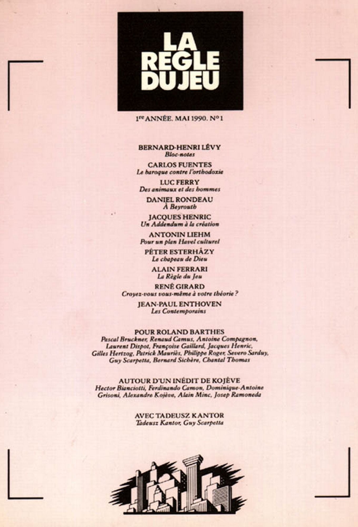 La règle du jeu nº01