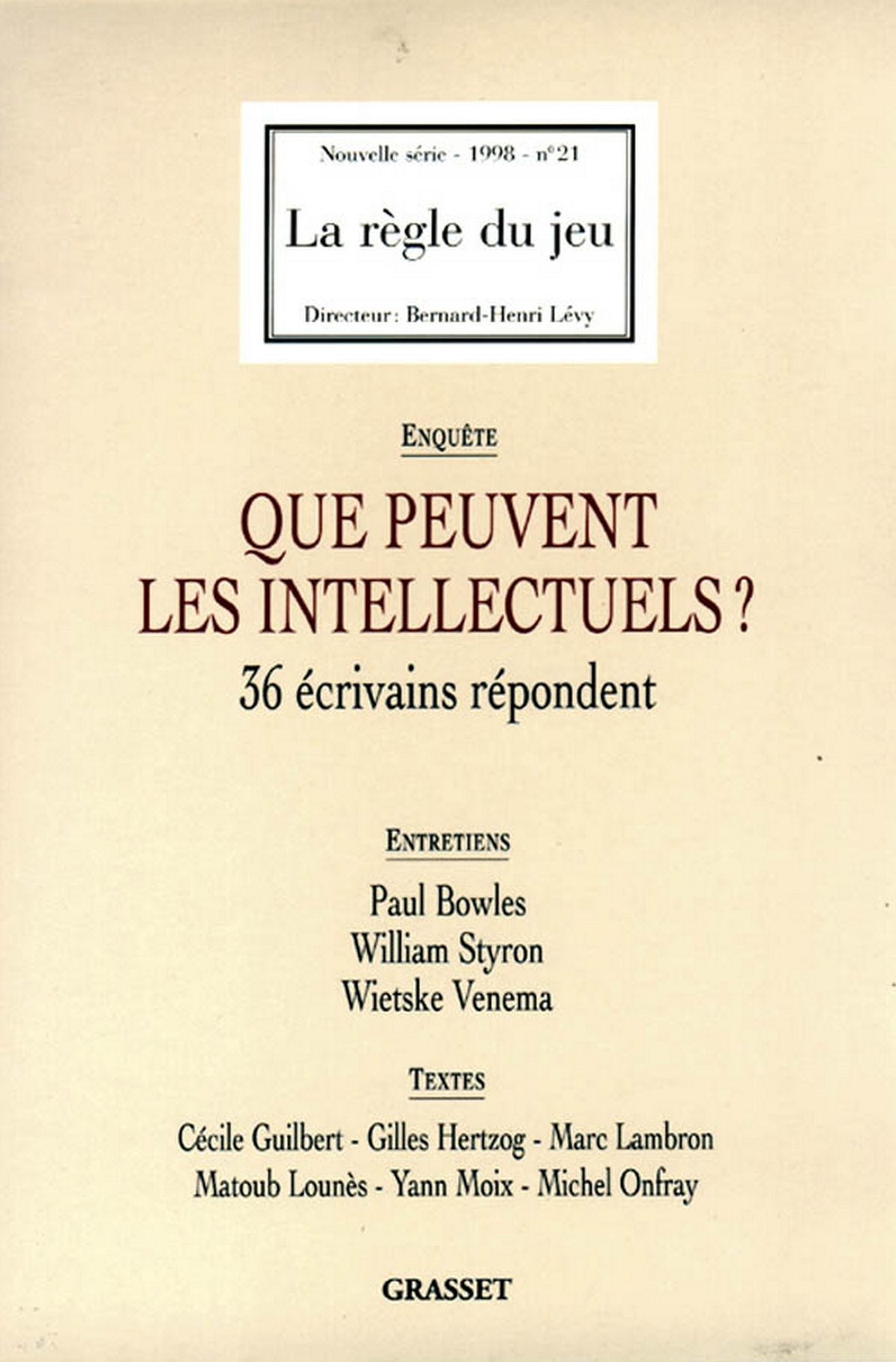 La règle du jeu nº 21