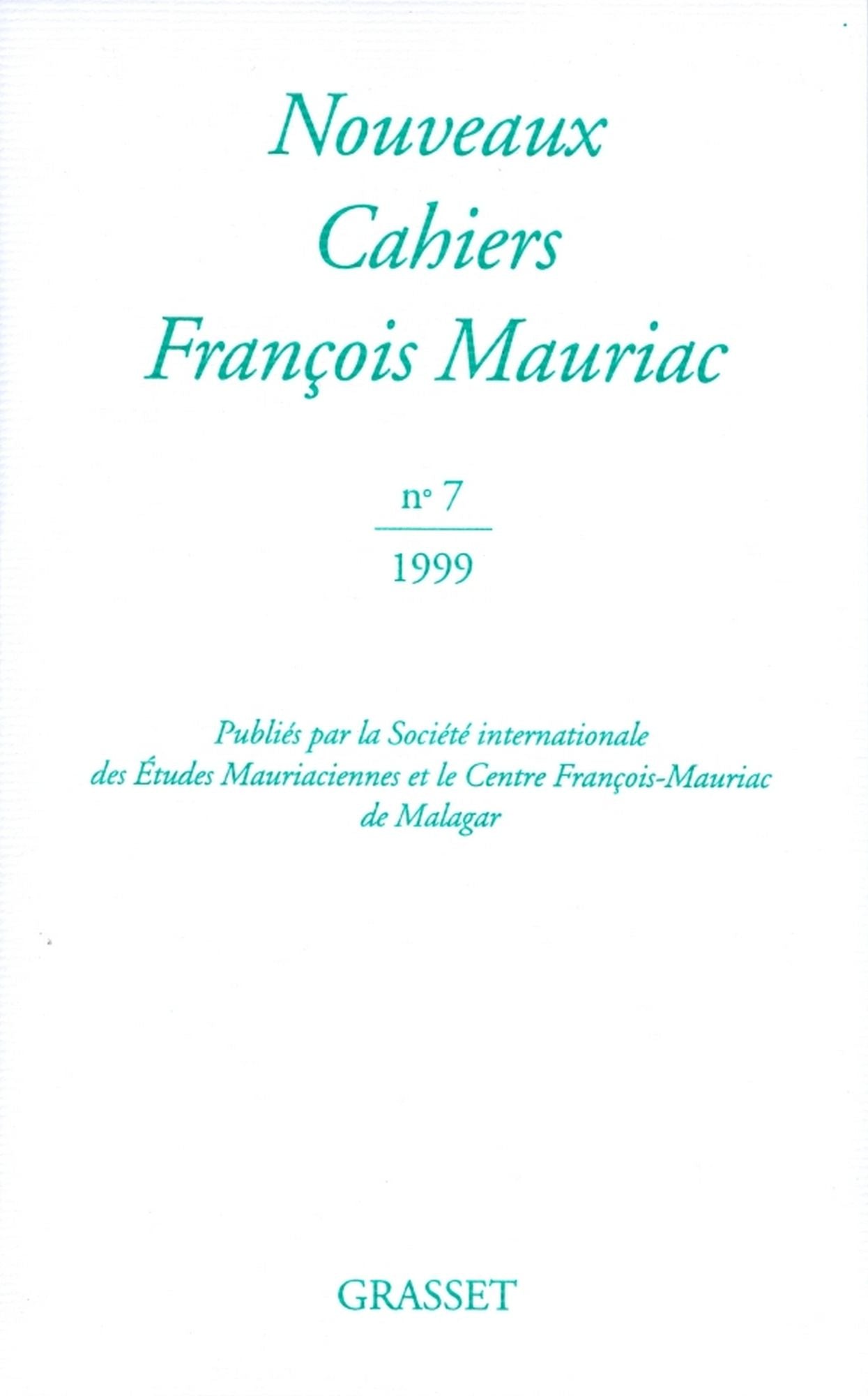 Nouveaux Cahiers François Mauriac nº07