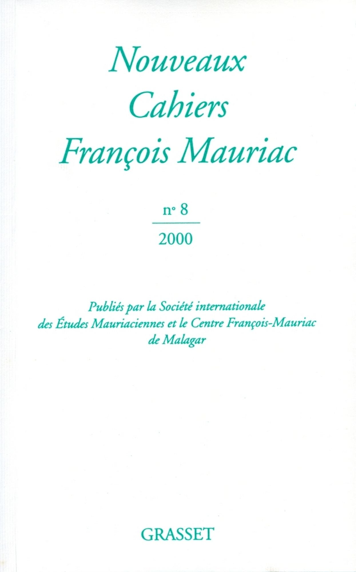 Nouveaux cahiers François Mauriac nº08