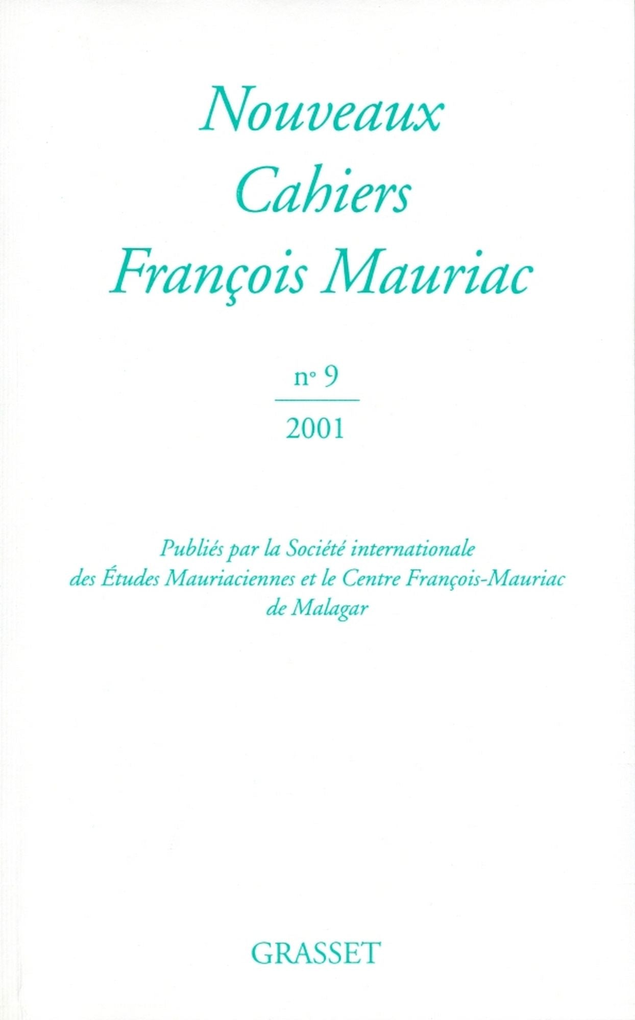 Nouveaux cahiers François Mauriac nº09