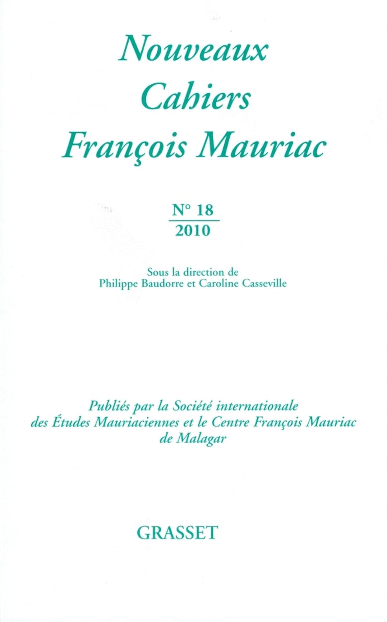 Nouveaux cahiers François Mauriac Nº18