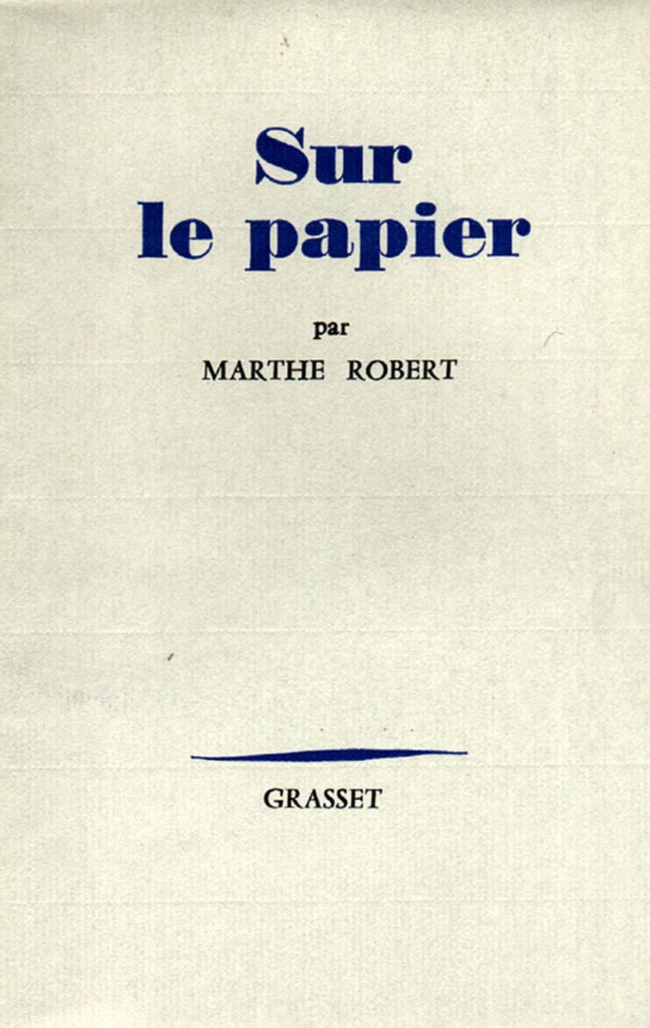Sur le papier
