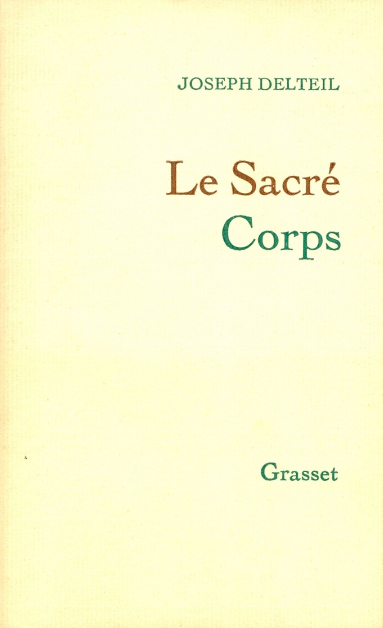 Le sacré corps